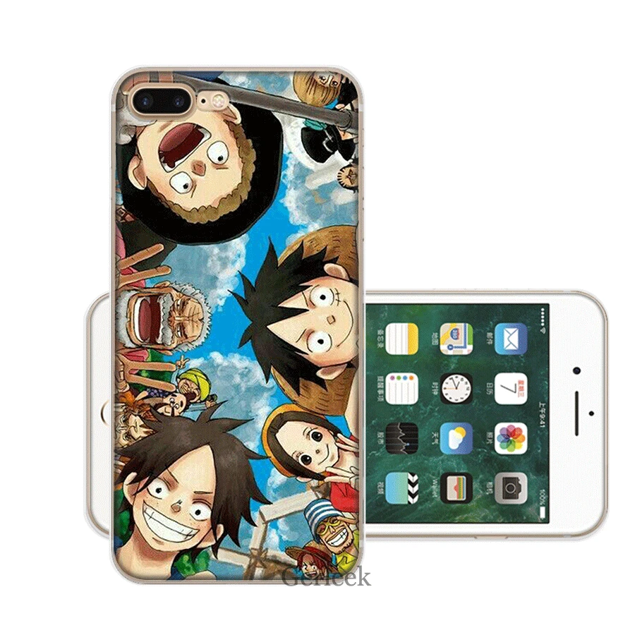 Мобильный телефон чехол для iPhone 11 Pro 6 6s 7 8 PLus XR X XS Max SE 2020 оболочка Луффи Смайл