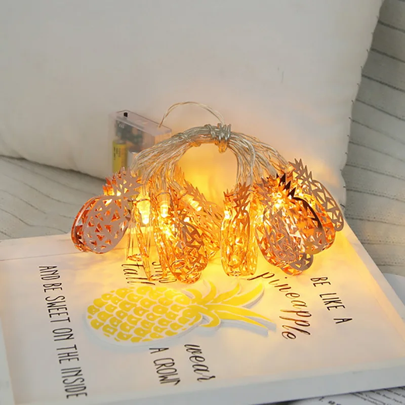 Ананас гирлянды батарея Мощность Железный Ananas светодиодный светильник