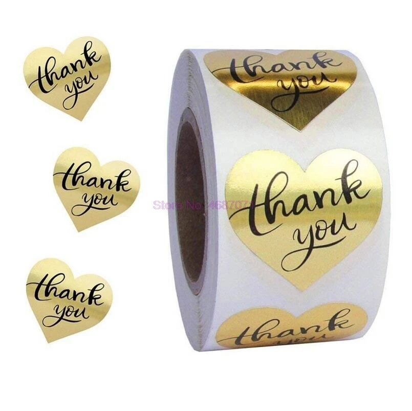 By DHL 20 roll Round Gold THANK YOU Stickers seal labels 500 Labels stickers for Package stationery sticker Bicycle | Спорт и