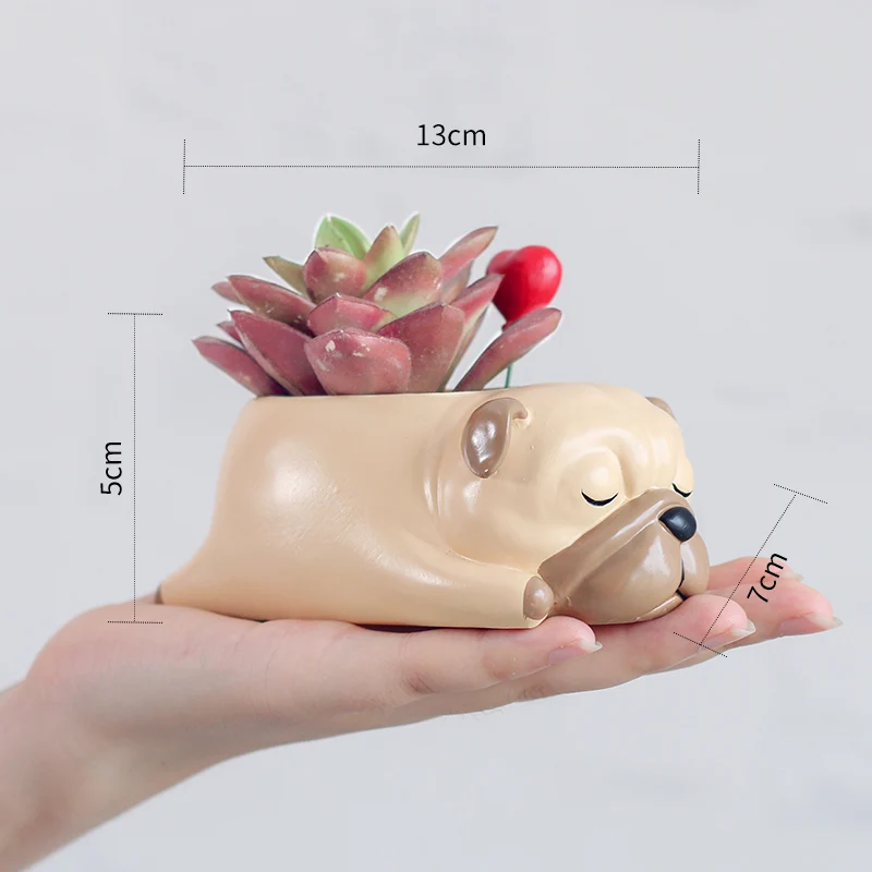 Горшок для растений суккулентов животных горшки бонсая домашнего сада декор |