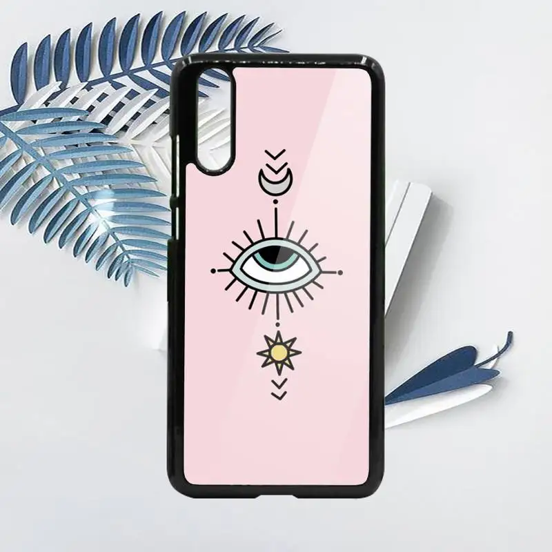 

Blue Evil Eye aesthetic pattern Phone Case PC For Samsung galaxy S note 8 9 20 10 e lite2019 plus pro ultra