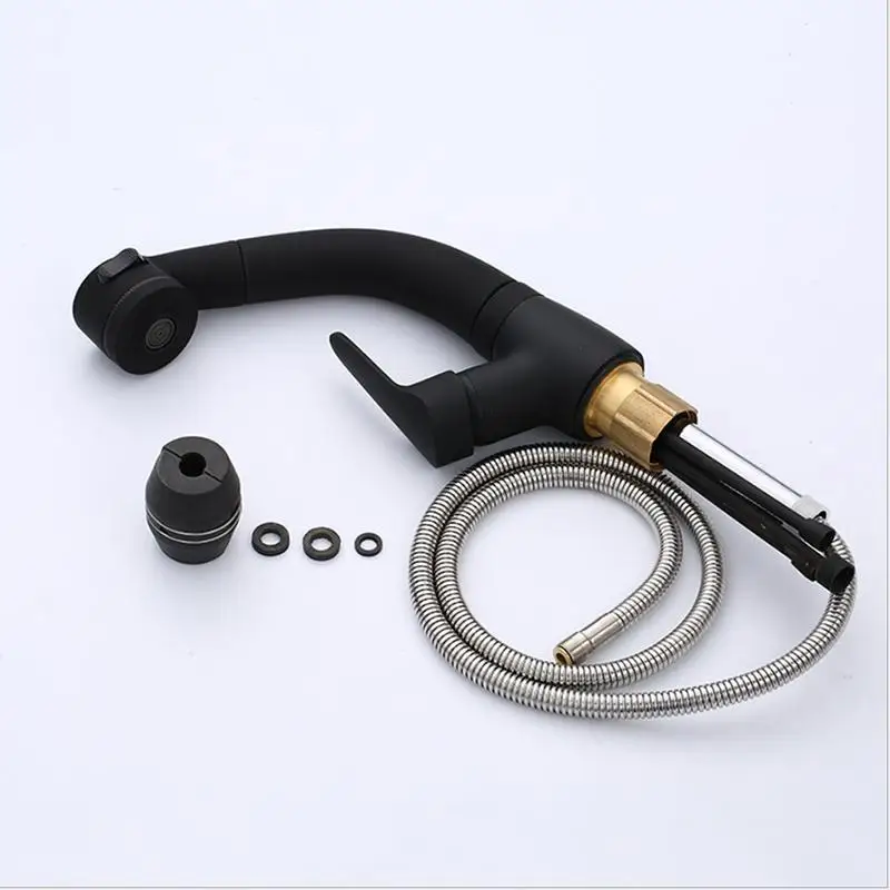 

Bathroom Faucets Single Handle Pull Out Bathroom Tap Two pull out modes Multifunctional 360 Degree Water Mixer Tap Mixer Tap