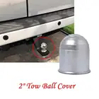 1 шт. Универсальный 2-дюймовый автоматический буксировочный Мяч Пластиковый Овальный буксировочный брусок с шаровой крышкой пластиковая крышка для буксировочной тяги автомобиля буксировочный буксирный шар 50 мм для автомобиля на колесах