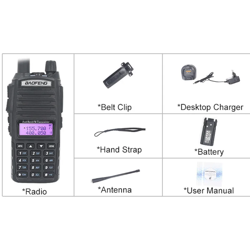 

BaoFeng UV 82 Walkie Talkie 5W 8W U/V Talkie Walkie UV-82 Headset Walkie-Talkie 10 KM UV82 8W Radios UV 5R UV 9R Ham Radio 10 KM