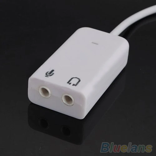 Новый USB 2 0 внешняя звуковая карта Виртуальная 7 1 канал 3D мини аудио адаптер для