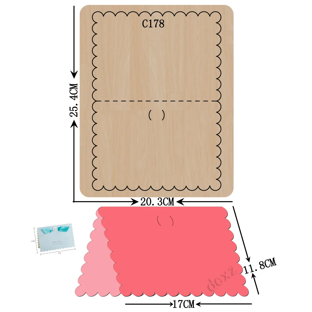 Новая карта пригласительные деревянные штампы для скрапбукинга|dies scrapbooking|die cut