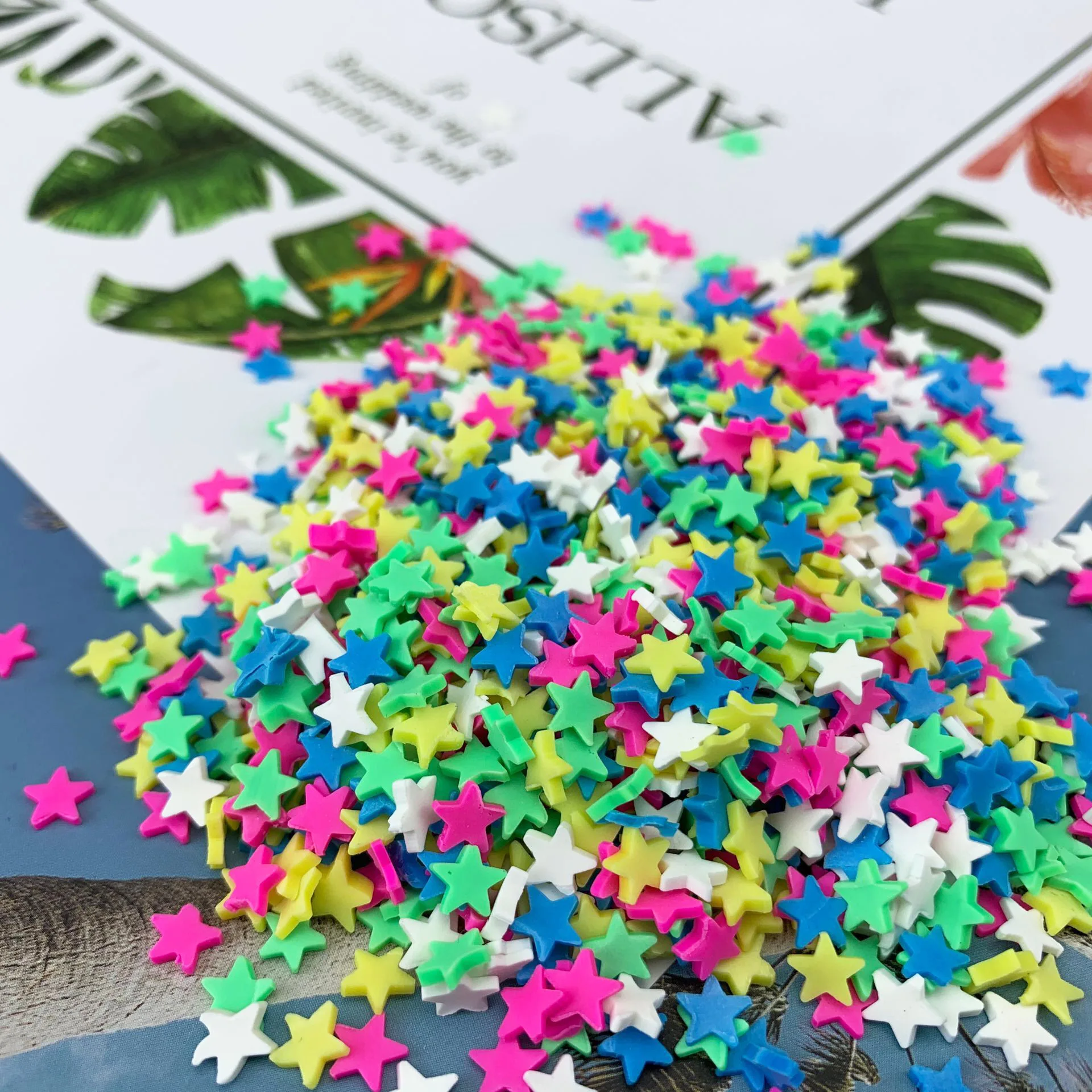 Милые ломтики узора добавление для ногтевого дизайна наполнитель слайма блеск