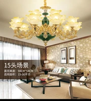 zinc alloy luxury color crystal chandelier living room dining room bedroom european high end customized led crystal chandelier