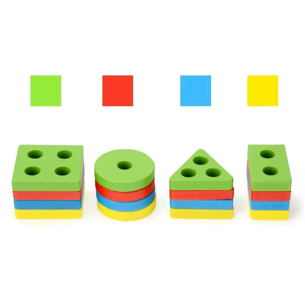 

New Baby Toys Wooden Blocks Shape Jointed Board Montessori Teaching Leaning Education Building Chopping Block Match Toy
