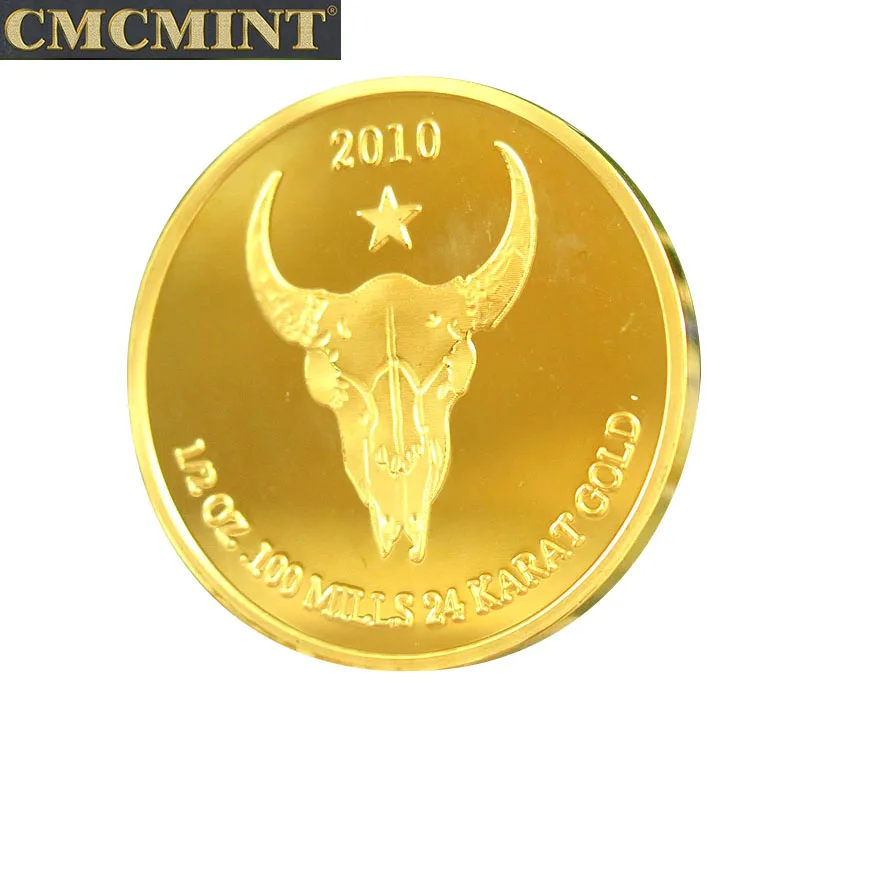 Латунь с покрытием из белого золота буйвола бар копия монеты 1/2 Oz 100 МЕЛЬНИЦЫ