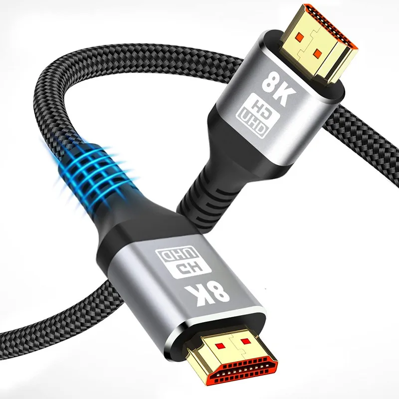 8k Hdmi 2 1 Кабель hdmi 0 кабель 4k ultra hd для PS4 PS5 ps2 проекторы apple tv box xiaomi xbox серии x 60 Гц 120