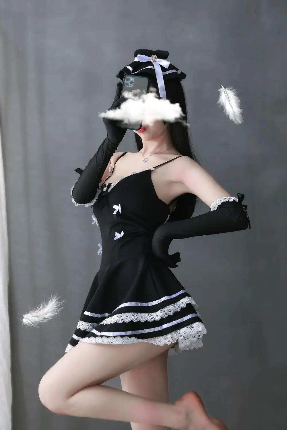 Сексуальный костюм бебидолл парадная форма Эротическое белье ролевая игра Для