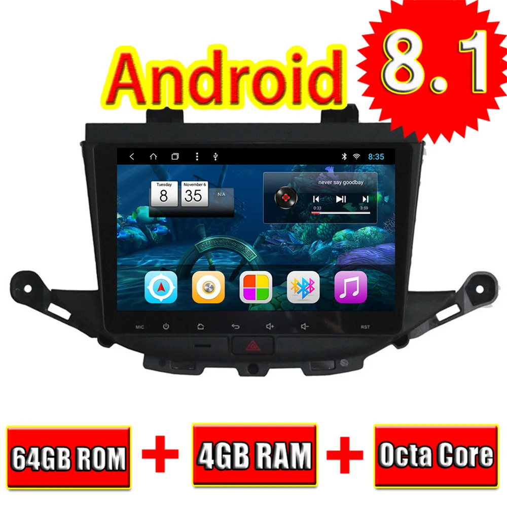Автонавигатор 9 дюймов Android 8 1 4G RAM для Buick Verano GS 2016 Topnavi автомобильная аудиосистема