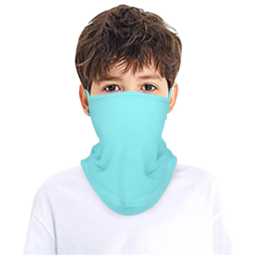 Детская ровная бандана 30 # шарф труба головной убор для мальчиков и девочек лица