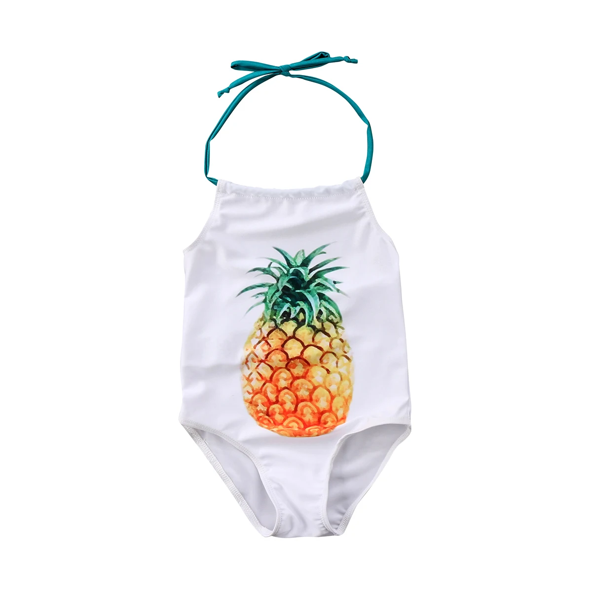 Цельные купальные костюмы ананас для маленьких девочек Детский бикини купальный