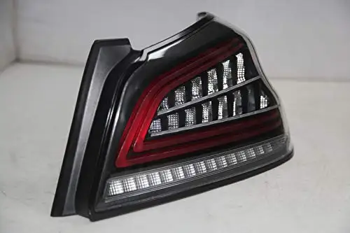 2 Pieces For SUBARU Impreza WRX Taillight Year LED Tail Lamp Rear Back Light Dark Red Housing Clear Len