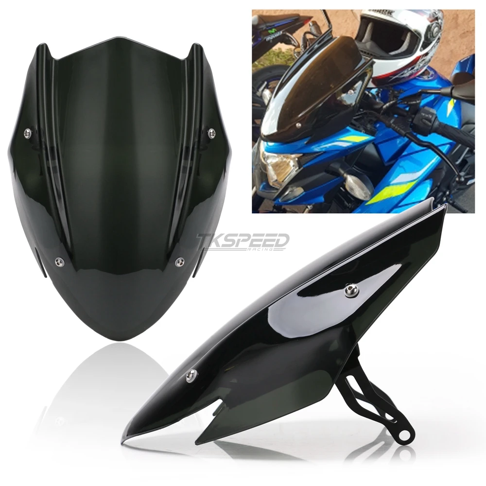 Для Suzuki GSX S750 GSXS750 S GSXS 750 2017 2018 2019 черный цвет ветер Экран лобовое стекло Щит с