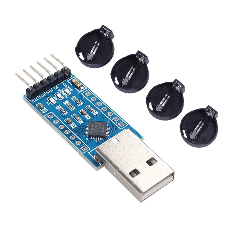 1 шт. серийный преобразователь для аккумуляторов CR2032/ CR2025 USB 2 0 в UART | Электроника