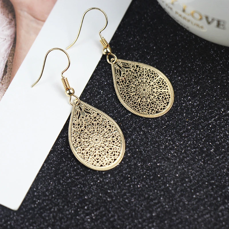 Преувеличенные женские Модные Простые индивидуальные серьги абстрактные полые