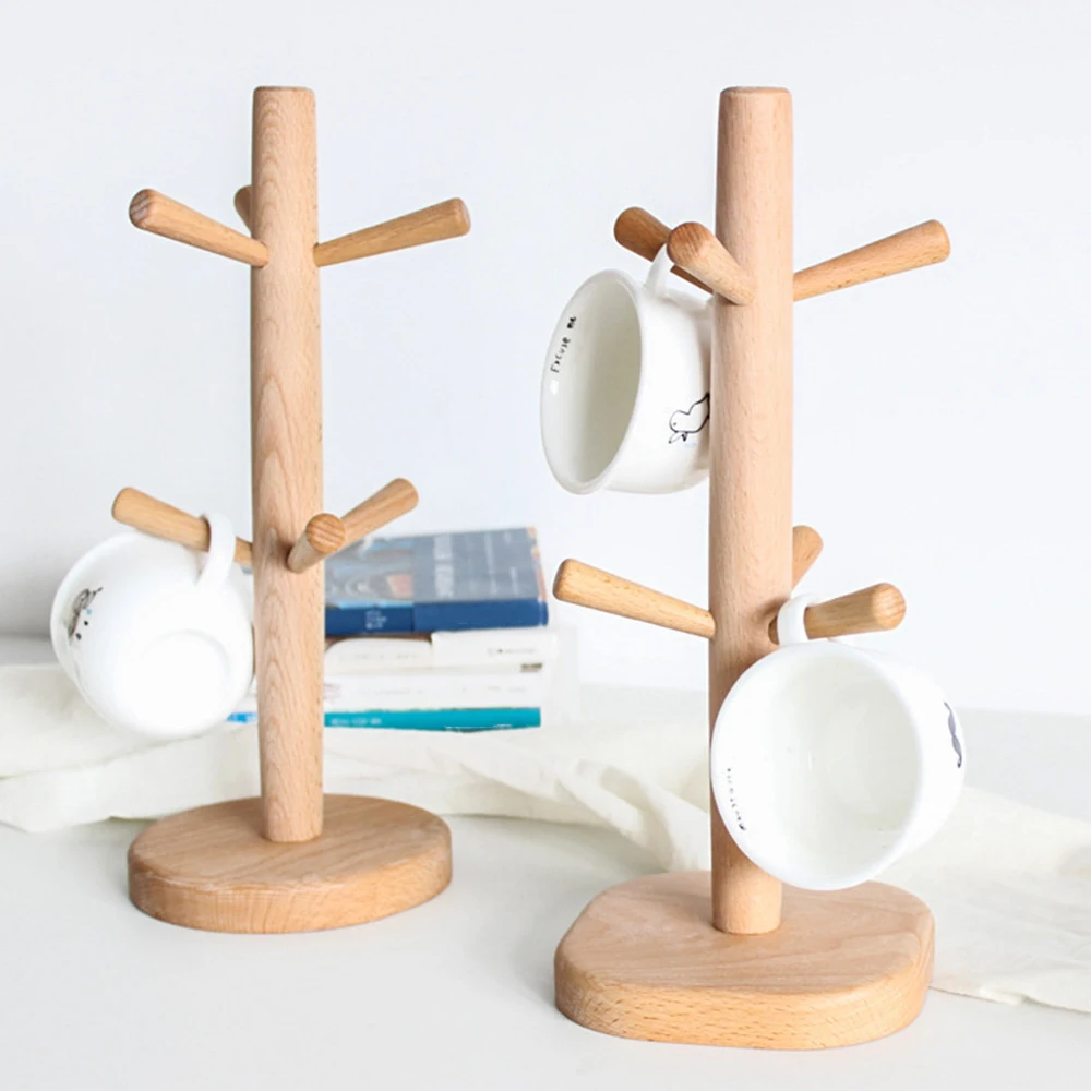 2020 современная деревянная кухонная Подставка для хранения кружек дерево