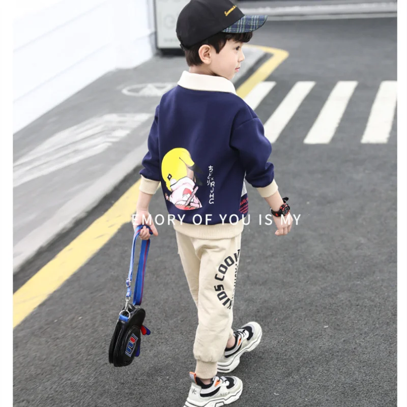 

2 шт./комплект, детский хлопковый костюм с отложным воротником