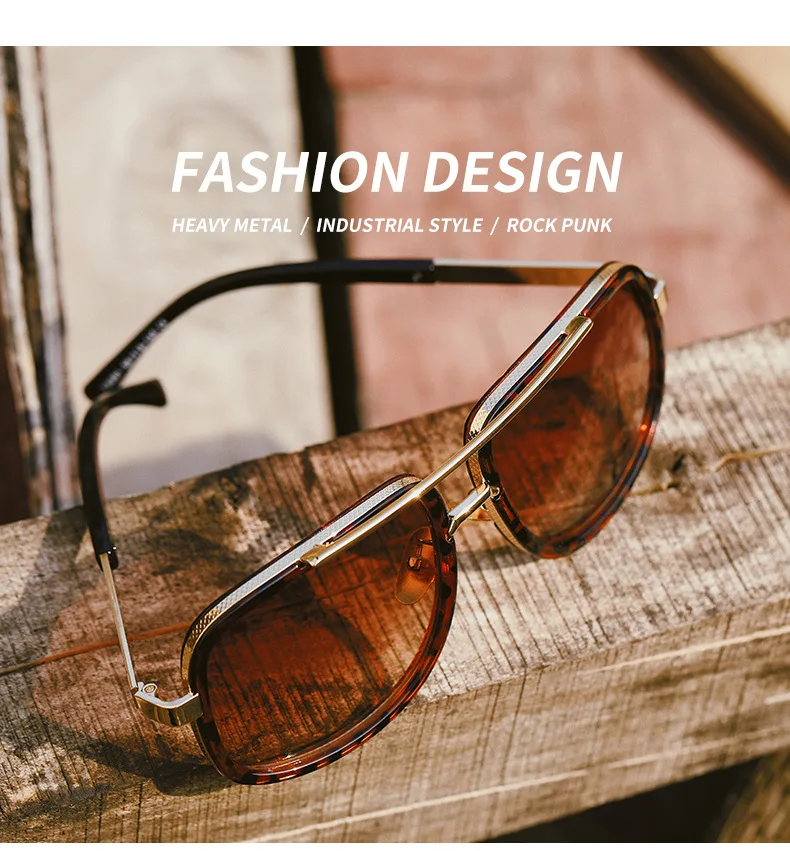 Солнцезащитные очки VWKTUUN мужские Железный человек в стиле стимпанк оправа из