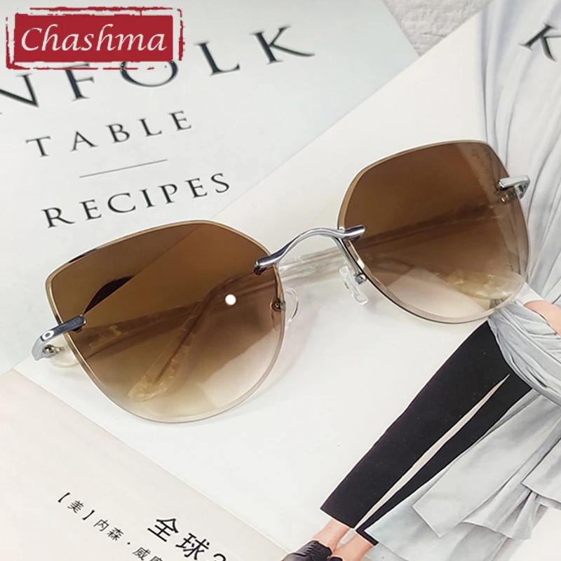 

Градиентные прогрессивные солнцезащитные очки Chashma, очки по рецепту, цветные линзы для мужчин и женщин, безрамные легкие очки для глаз, мног...