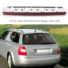 Красный третий стоп светильник сигнал, дымчатый объектив для Audi A4S4 B6 Avant Wagon 2001-2005, детали для внешнего украшения автомобиля