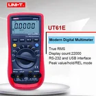 Цифровой мультиметр Trus RMS UNI-T UT61E; Измеритель напряжения постоянного тока переменного тока, емкости, частоты, тестер сопротивления диодов; Подключение к ПК
