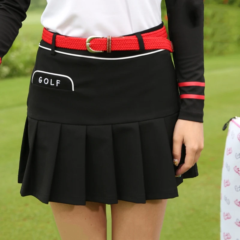Модная одежда для гольфа Дышащая рубашка девочек Короткая юбка Женская