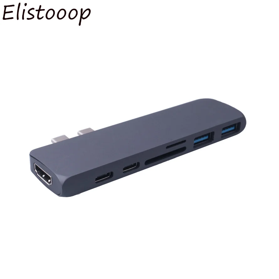 USB C к Hub type адаптер Micro SD TF 2 3 0 для Apple notebook MacBook Pro|Кабели VGA| |
