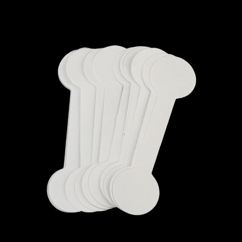 Этикетки для ожерелья браслета кольца белые квадратные круглые 100 шт. бумажные