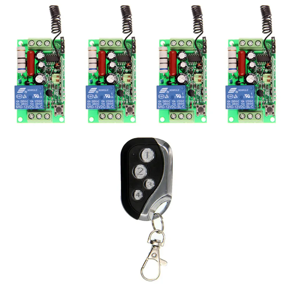 Переключатель с дистанционным управлением 110 В 220 переменного тока Одноканальный