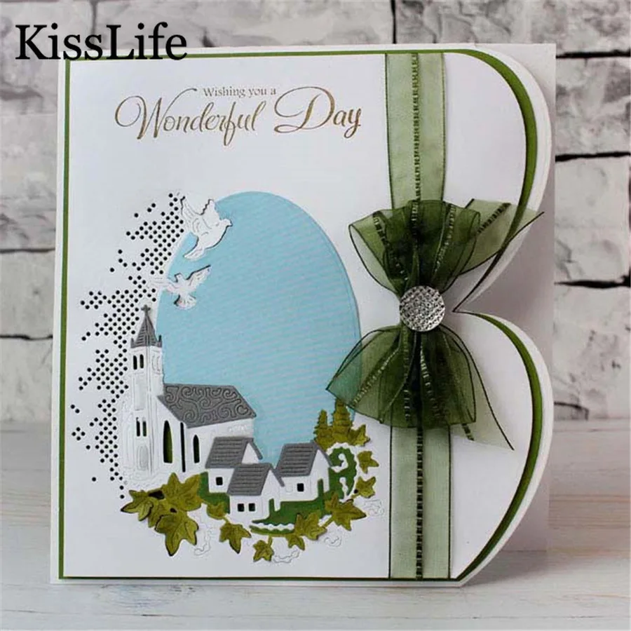 Винтажные металлические штампы для скрапбукинга Alinacraft Пасхи Рождества | Дом и