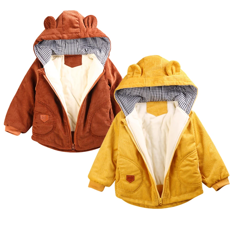Chaqueta de lana con capucha para niños y niñas, abrigo cálido de...
