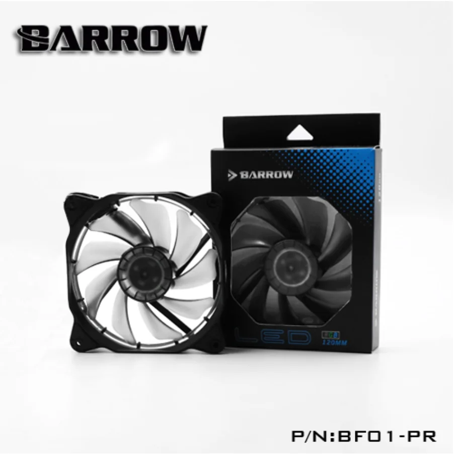 Курган BF01-PR RGB Aura PWM вентилятор радиатора, чехол для компьютера вентилятор, радиатор слива воды бесшумный 120*120*25 курган водяного охлаждения - Цвет лезвия: RGB fan