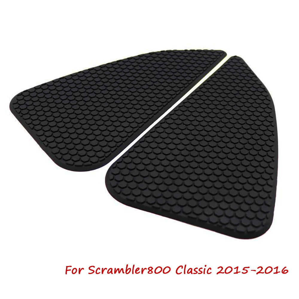 

Motorcycle Black Anti-Heated Gas Tank Side Traction Knee Protector Anti Slip Pad For Ducati Scrambler800 Classic 2015-2016