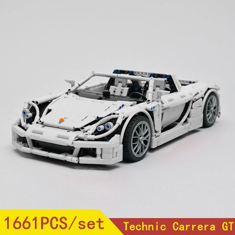 Мпц серии Carrera GT Супер гоночный автомобиль подходит LeGINGlys техника MOC 8579 модель