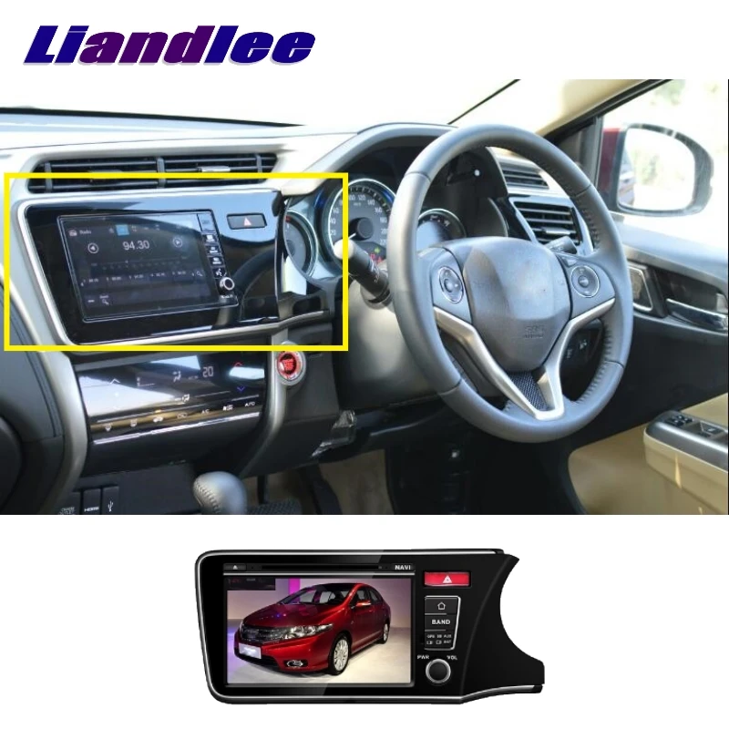Liandlee для Honda City правый руль 2014 ~ 2018 LiisLee Автомобильный мультимедийный ТВ DVD GPS аудио