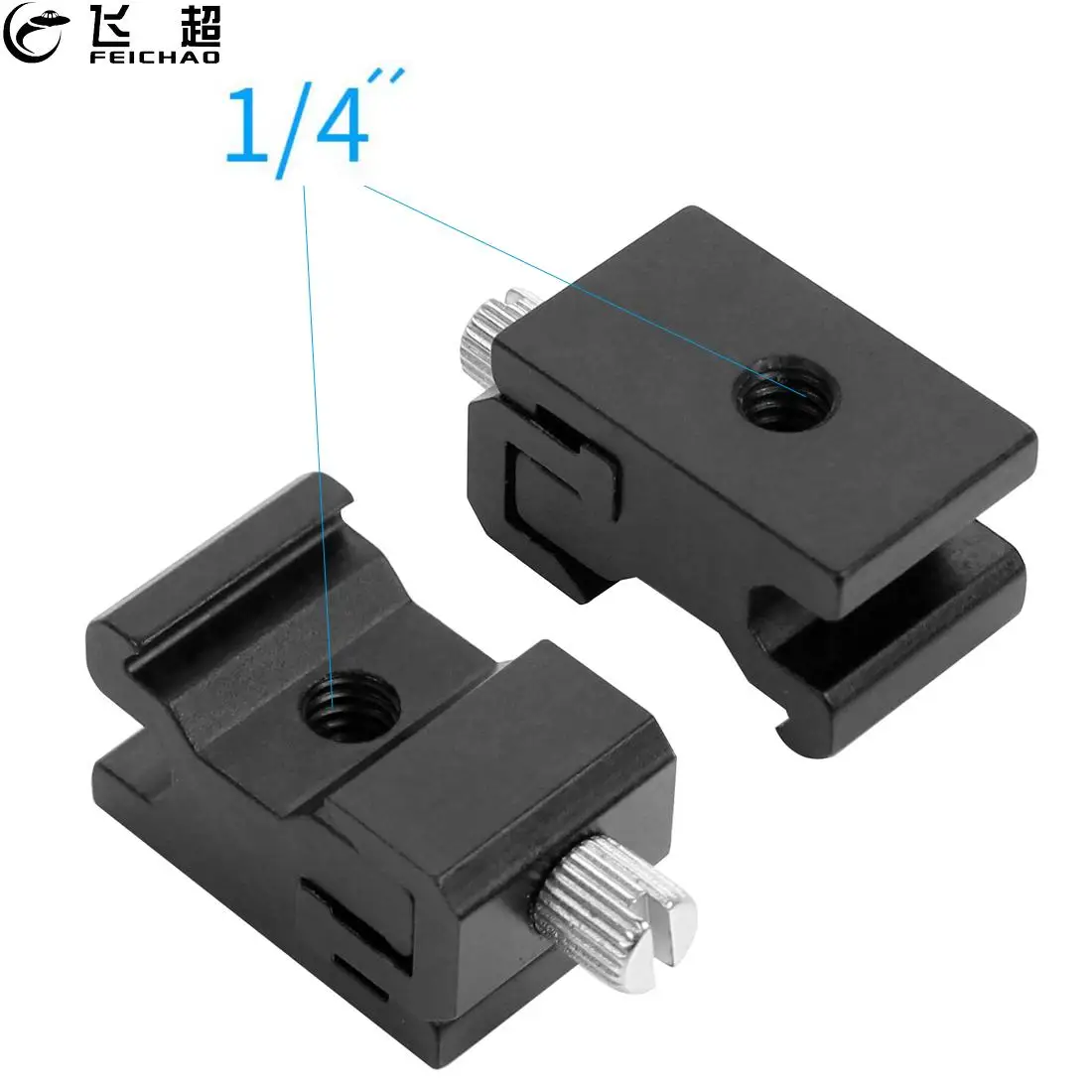 

Hot Cold Shoe Flash to Bracket Stand Adapter Mount 1/4 Thread Screw Trigger Metal for Canon for Nikon DSLR Camera Accessories