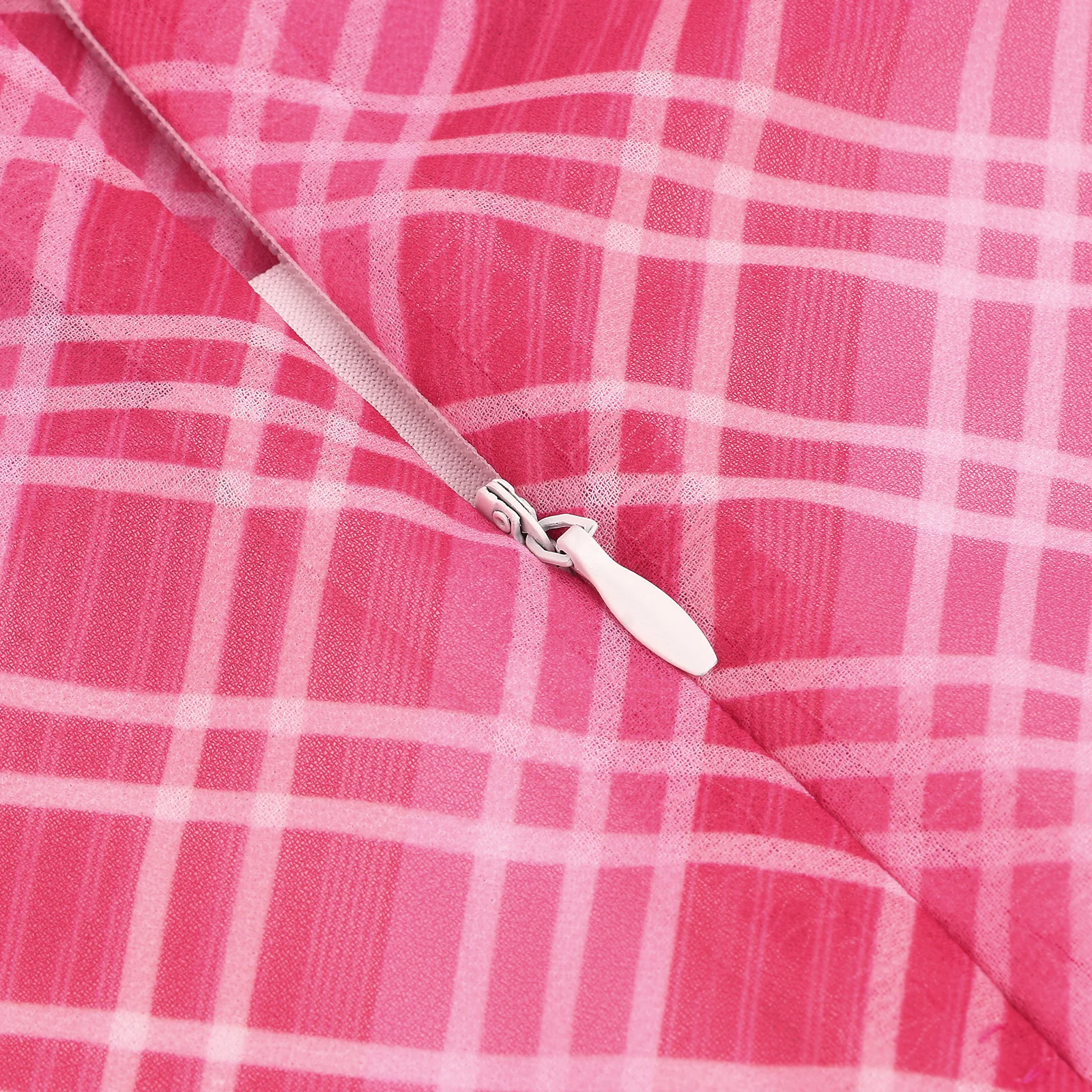 

Summer Women Fashion Plaid Print Asymmetry Skirt Ladies Female High Waist Vintage Skirt for Shopping Daily Wear