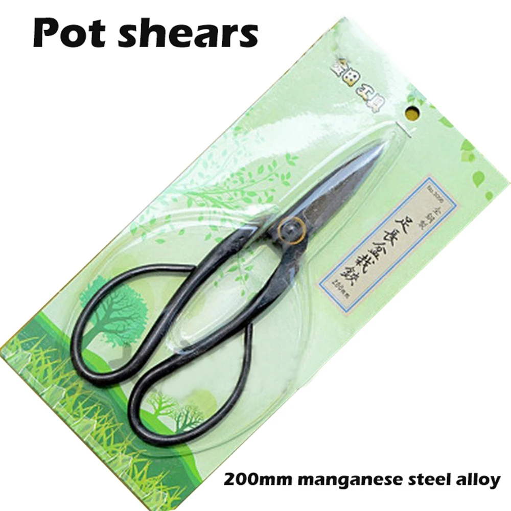 

200mm Bonsai Shears Manganese Steel Non-slip Handle Pruning Shears Root Branches Garden Pruning Tools Gardening Tools