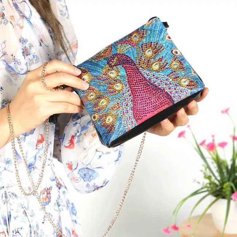 DIY Бабочка особой формы алмазной живописи браслет кошелек для женщин клатч сумка