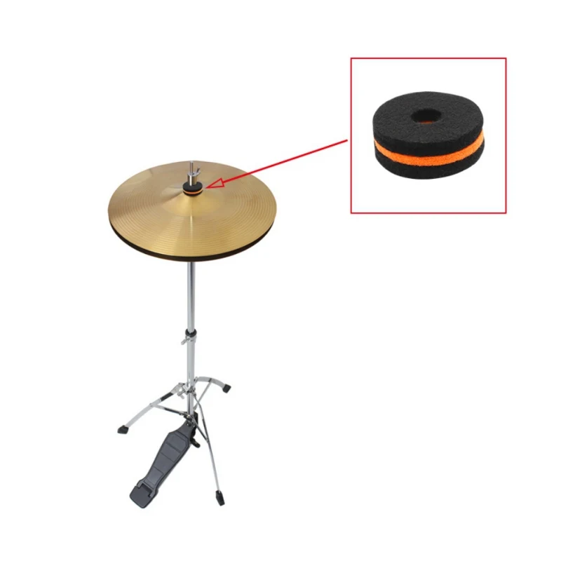 10 шт./компл. Cymbal войлочная мойка крэш колодка сцепление войлочный барабан набор