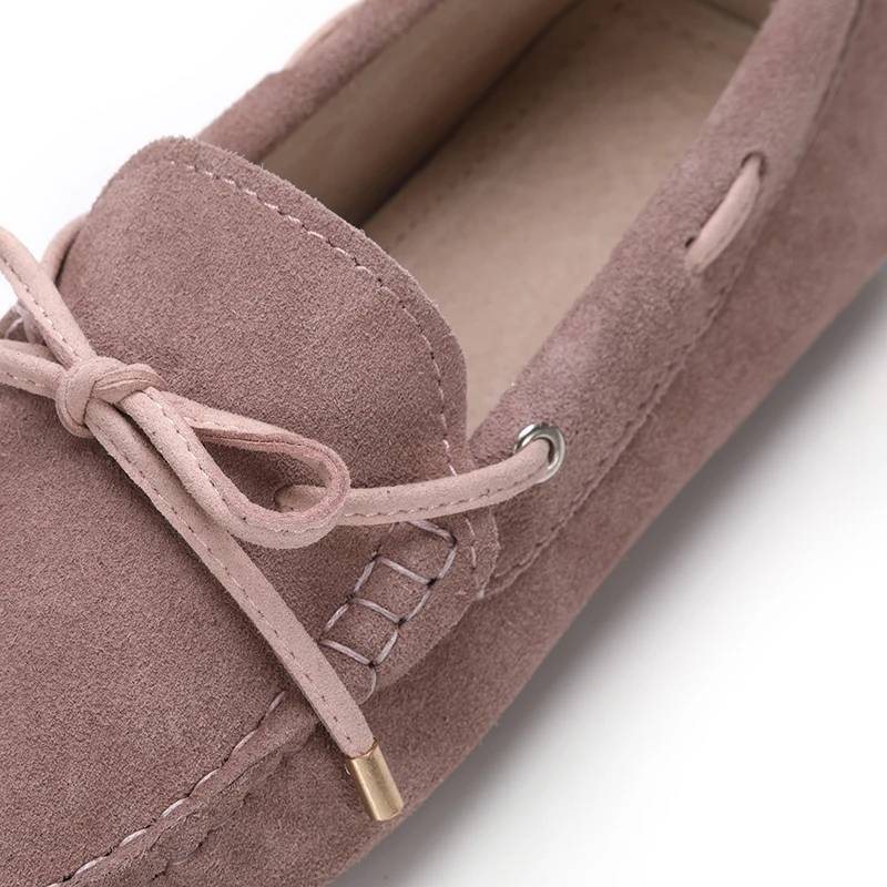 Женские туфли из натуральной кожи на плоской подошве повседневные брендовые для