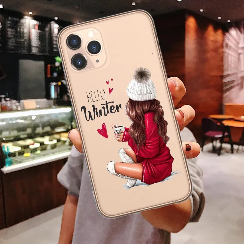 

Christmas New Year gifts elk Santa Claus Soft Case For iPhone 12 Pro Max Xs XR XS Max 6 6s 7 8 Plus X SE 11Pro Max Cover Coque