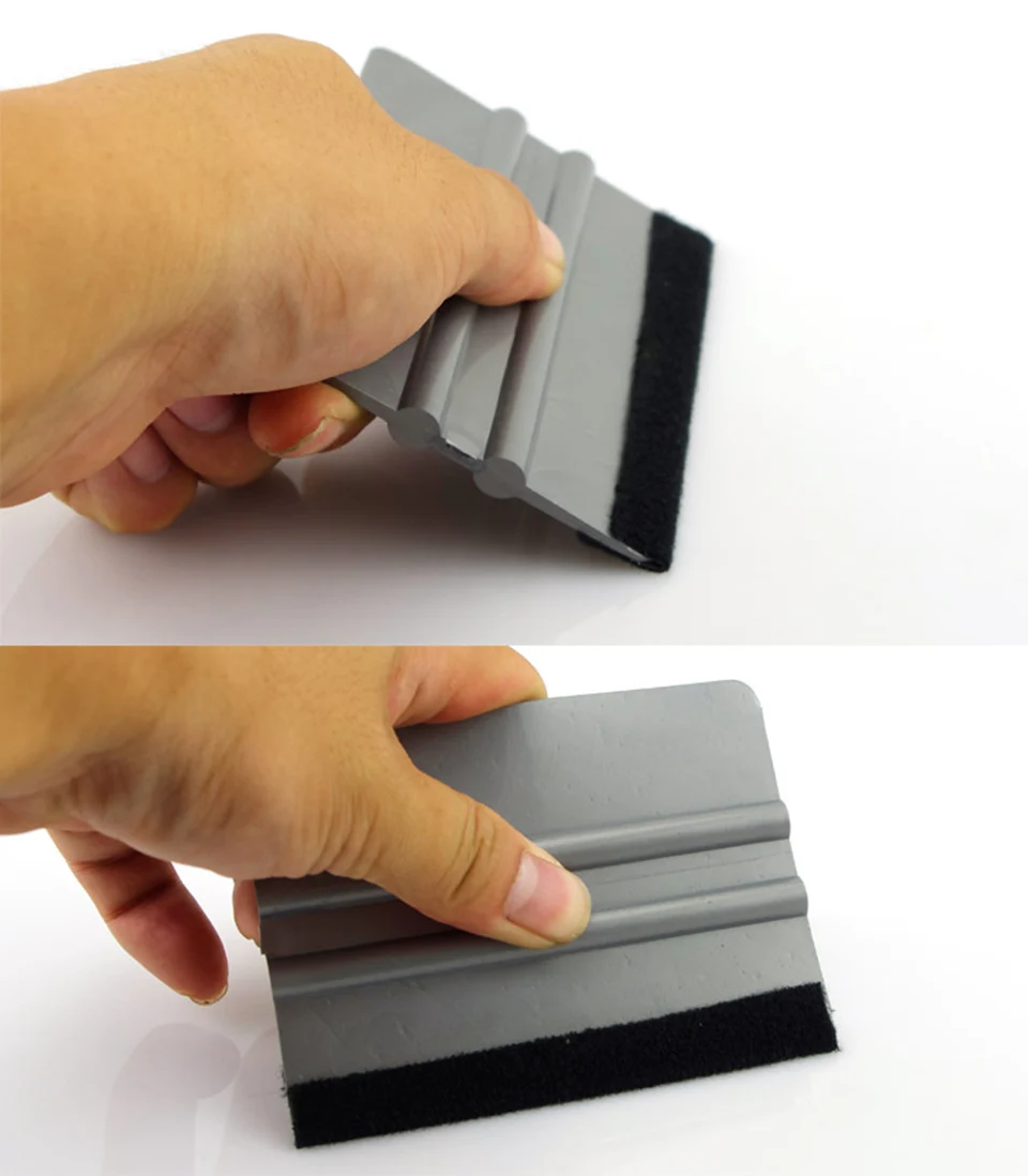 Серая виниловая пленка скребок для карт с войлочной кромкой автомобильная
