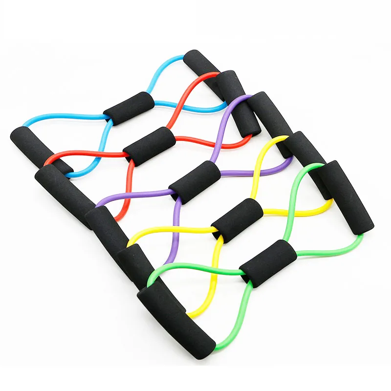Латекс Йога Сопротивление на резинке спортивные Съемник 8 shape форме благодаря