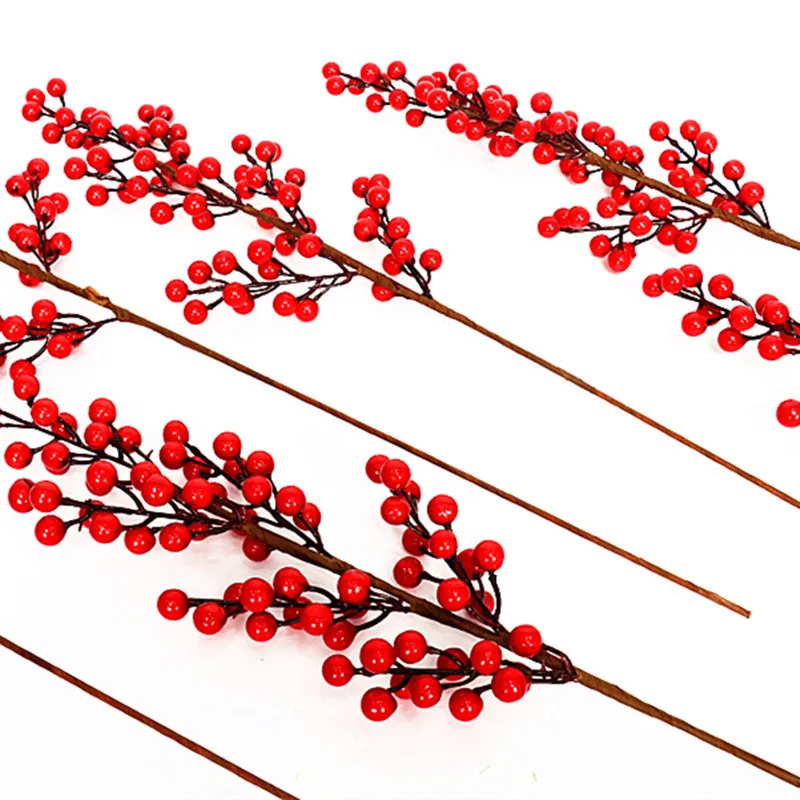 Hot Gold Artificial Eucalyptus Ginkgo Holly Leaf Plants Flower Wedding Decoration for Home Decor DIY Christmas | Дом и сад