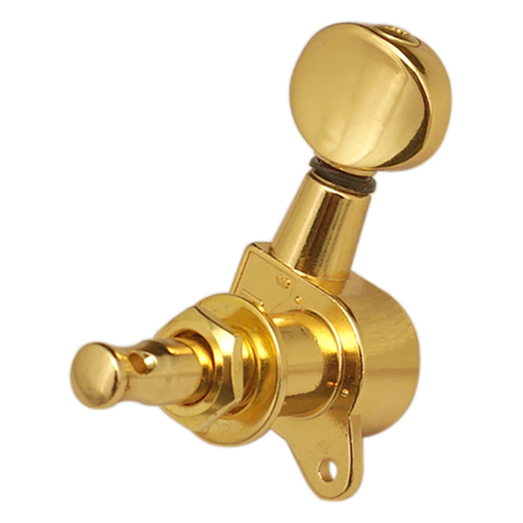 6pcs Tunnel Keys Head Tuning Mechanical 3R3L Retro Zinc Alloy For Electric Guitar - Gold | Спорт и развлечения